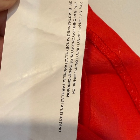 Joseph Ribkoff jacket 3/4 sleeve Red Zip-Up cardigan top ruched stretch *read 18 - Picture 10 of 17